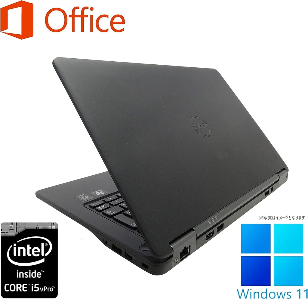 ☆第5世代☆DELL LATITUDE E7250☆Core i5 2.30GHz/8GB/SSD256GB/無線/カメラ/Windows 10 Pro☆ Dell Latitude E7250 - Intel Core i5-5200U - 4GB RAM -120GB SSD - Grade A