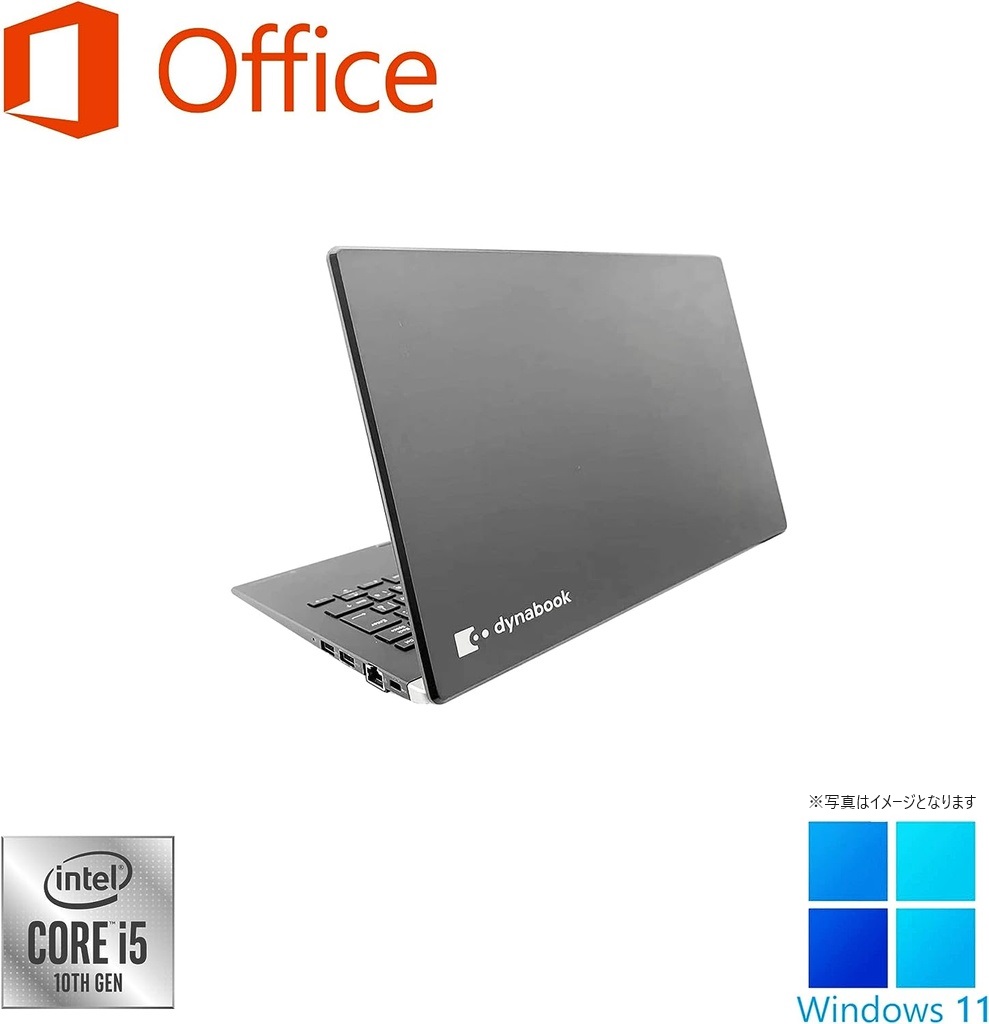 東芝 ノートPC G83/13.3型フルHD/Win 11 Pro/MS Office H&B 2019/Core i5-10210U/WEBカメラ/WIFI/Bluetooth/HDMI/16GB/512GB SSD (整備済み品)