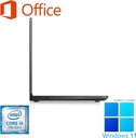 DELL ノートPC latitude 5490/14型FULLHD/Win 11 Pro(English OS)/MS Office H&B 2019/第7世代Core i5-7300U/WEBカメラ/WIFI/Bluetooth/HDMI/Type-C/US keyboard/8GB/512GB SSD (整備済み品)