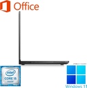 DELL ノートPC latitude 5480/14型FULLHD/Win 11 Pro(English OS)/MS Office H&B 2019/第6世代Core i5-6300U/WIFI/Bluetooth/HDMI/Type-C/US keyboard/8GB/512GB SSD (整備済み品)