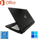 富士通 ノートPC A574/15.6型/Win 11 Pro/MS Office H&B 2019/Celeron 2950M/WIFI/Bluetooth/4GB/128GB SSD (整備済み品)