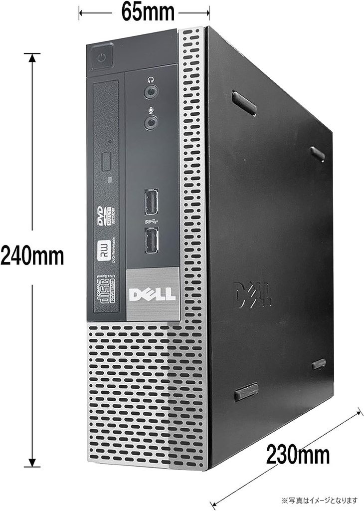 DELL デスクトップPC 9020/Win 10 Pro/MS Office H&B 2019/Core i3-4130/WIFI/Bluetooth/HDMI/DVD-rom/4GB/128GB SSD (整備済み品)