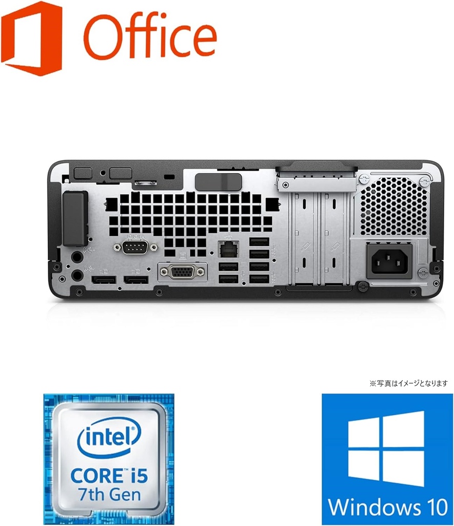 HP (エイチピー) デスクトップPC 400G3/Win 11 Pro/MS Office H&B 2019/Core i5-7500/WIFI/Bluetooth/8GB/256GB SSD (整備済み品)