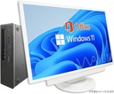 HP (エイチピー) デスクトップPC 600G1/22型液晶セット/Win 11 Pro/MS Office H&B 2019/Core i5-4570/WIFI/Bluetooth/DVD-rom/4GB/128GB SSD (整備済み品)