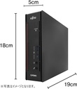 富士通 中古ミニPC ESPRIMO Q556（本体色：白or黒）/22型液晶モニターセット/Win11 Pro/MS Office H&B 2019/Core i5-7世代/WIFI/Bluetooth/DVD-RW/8GB/128GB SSD【整備済み品】