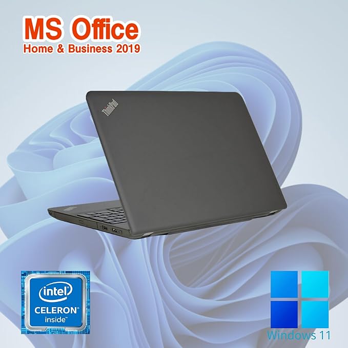 Lenovo ノートPC E550 /15.6型/10キー/Celeron 3205U/Win11 Pro/MS Office H&B 2019 /WIFI/Bluetooth/8GB/256GB SSD/整備済み中古パソコン