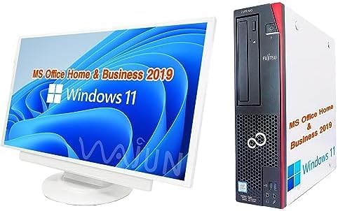 富士通 デスクトップPC D588 / 22型液晶セット / Win11 Pro/MS Office H&B 2019 / Core i5-第8世代 /WIFI/Bluetooth/DVD-ROM / 8GB / 512GB SSD/中古整備品