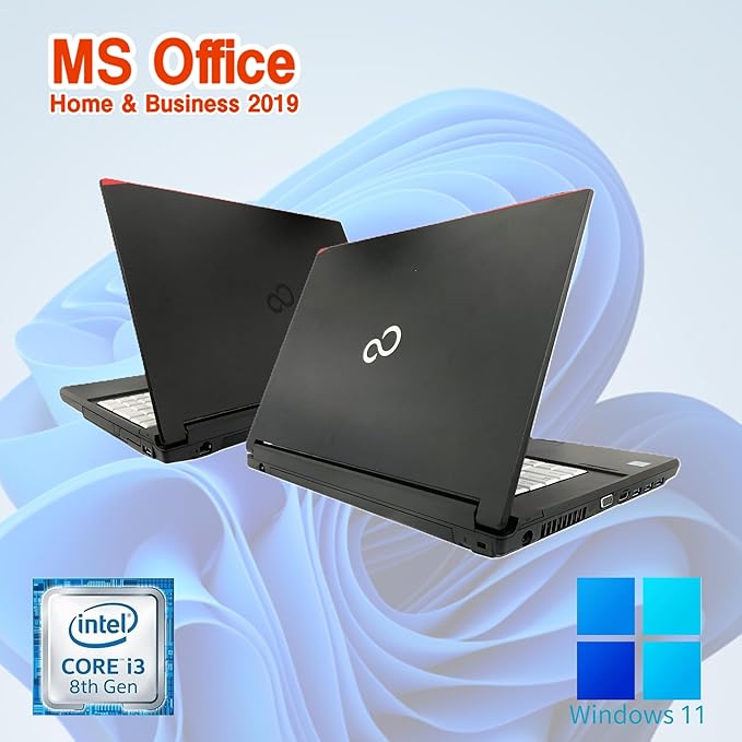 整備済中古ノートPC 富士通 A579 /15.6型 / 10キー / Win11 Pro/MS Office H&B 2019 / Core i3-8145U /WIFI/Bluetooth/HDMI/8GB / 256GB SSD