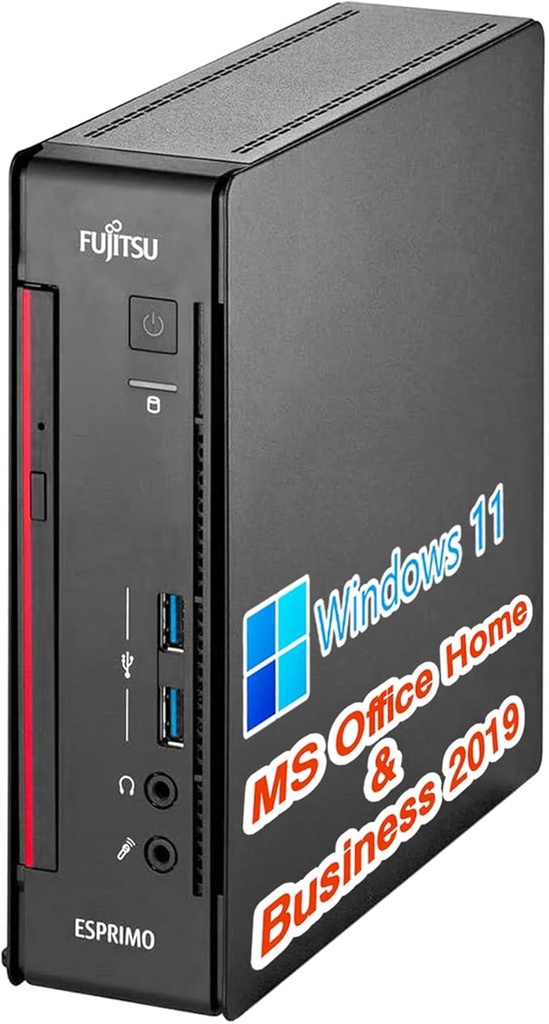 【整備済み品】ミニPC ESPRIMO Q558/22型液晶セット/第9世代 i3-9100T/Win11 Pro/MS Office H&B 2019 /wajunのWIFI/Bluetooth/16GB/512GB SSD