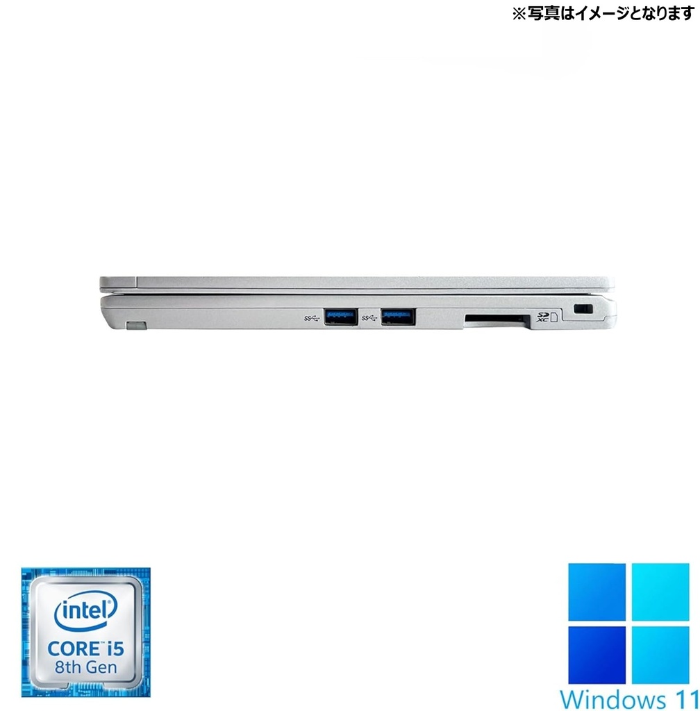 タッチパネル搭載 / Panasonic ノートPC CF-QV / Win11 Pro / MS office 2024 / 12型フルHD /Core i5-8365U /Webカメラ/wifi/Bluetooth/8GB /256GB SSD/中古整備PC