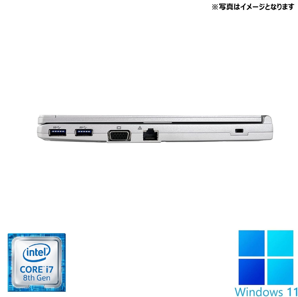 Panasonic ノートPC CF-SV / Win11 Pro /12.1型フルHD / MS office 2024 / Core i7-8650U /Webカメラ/wifi/Bluetooth/16GB /512GB SSD/中古整備PC