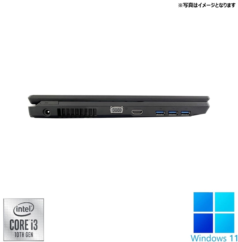 富士通 ノートPC A5510 /15.6型 / Win11 Pro / Core i3-10110U/ MS office 2024 / 10キー/wifi/Bluetooth/8GB /256GB SSD / 中古整備PC