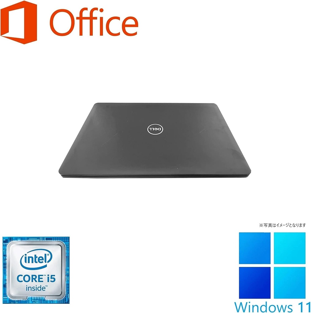 DELL ノートPC 3580/15.6型/10キー/Win 11 Pro/MS Office H&B 2019/Core i5-6200U/WEBカメラ/WIFI/Bluetooth/HDMI/8GB/256GB SSD (整備済み品)