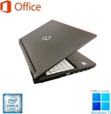 富士通 ノートPC A576/15.6型/10キー/MS Office H&B 2019/Win 11 Pro/Core i5-6300U/WIFI/Bluetooth/HDMI/DVD-RW/16GB/512GB SSD (整備済み品)