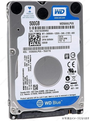東芝 2.5型HDD 5400rpm 7mm Hシリーズ ( SATA 6Gb/s / 500GB / 5400rpm