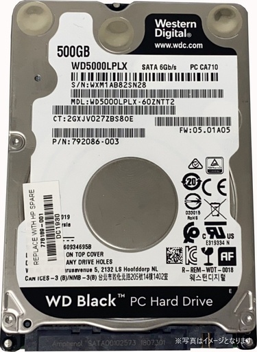 東芝 2.5型HDD 5400rpm 7mm Hシリーズ ( SATA 6Gb/s / 500GB / 5400rpm