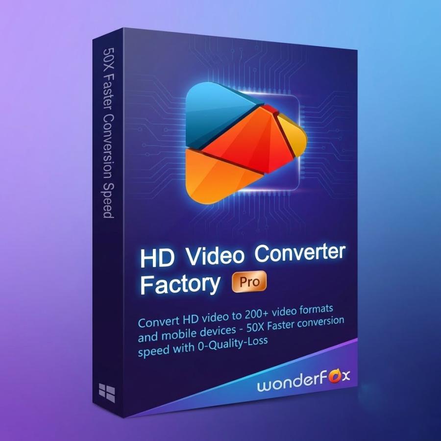 WonderFox HD Video Converter Factory Pro [ダウンロード版] Windows対応 / 絶賛される多機能な動画変換ソフト ダウンロードバージョン